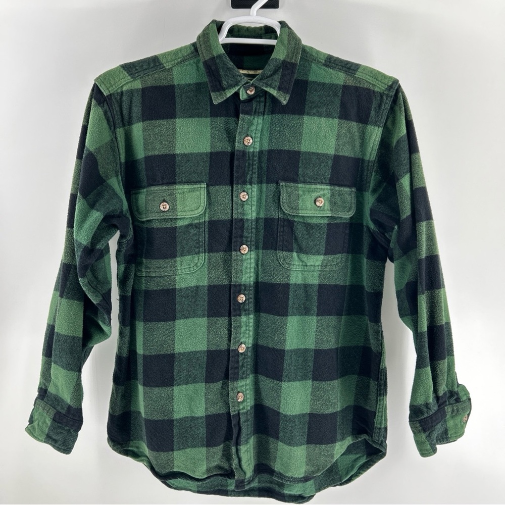 Field & Stream Green and Black Checkered Shirt